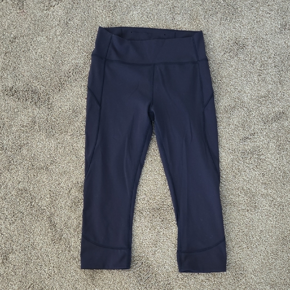 lululemon athletica Navy Blue Cropped Leggings Size 8